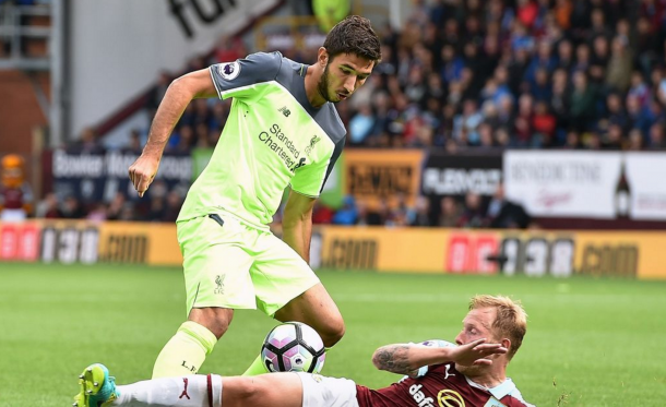 Grujic has made just one competitive appearance for the club so far, against Burnley. (Picture: Getty Images)