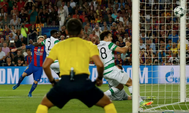 Messi fires the breakthrough past Dorus de Vries early on. (Picture: Getty Images)