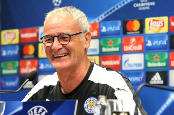 Leicester boss Ranieri addresses the press in his pre-match press conference. (Picture: Getty Images)