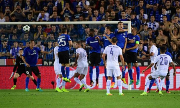 Mahrez's sublime free-kick flew into the far top corner on the half-hour. (Picture: Getty Images)