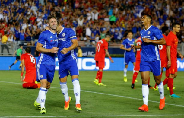 Cahill's header separated the two sides in pre-season in America back in July. (Picture: Getty Images)