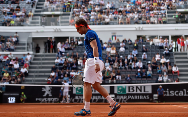 Ferrer looks on at the Rome Masters (Dennis Gombrowski/Getty Images)