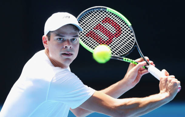 Milos Raonic looks for another semifinal run in the Australian Open, making it there last year (Michael Dodge/Getty Images)