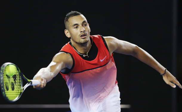 A semifinal run for Nick Kyrgios would be his best run in a Grand Slam (Michael Dodge/Getty Images)