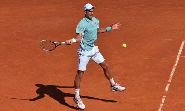 The turquoise contrasts well with the red clay of Roland Garros (Action Sport/Ilas Christian/Getty Images)