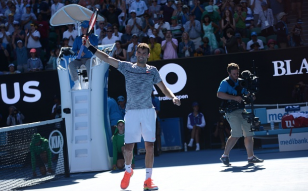 Dimitrov is ready to crash the #MakeTennis2008Again movement (Anadolu Agency/Getty Images)