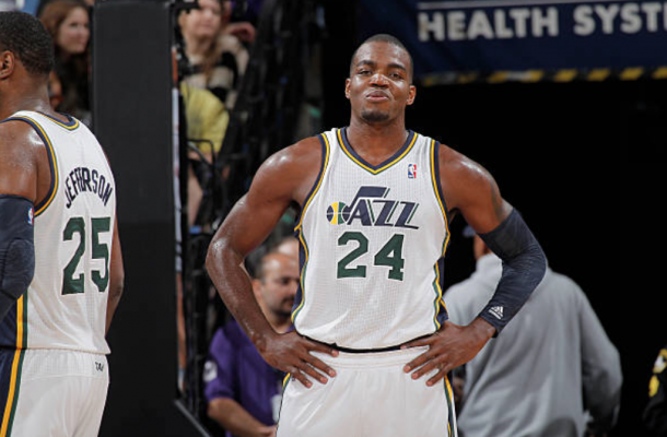 Millsap with the only other team he has played for in his career, the Utah Jazz. (Photo by Rocky Widner/Getty Images)