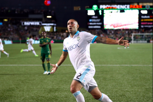 The Seattle Sounders grabbed a road point after a Clint Dempsey equalizer. (Photo: Charles Boehm - The Soccer Wire)