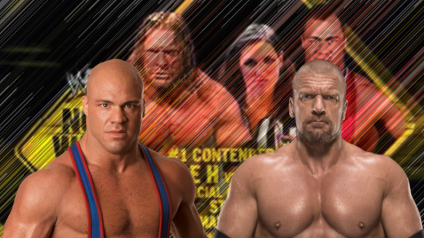 Angle could be facing Triple H once he returns to the ring (image: joel lampkin)