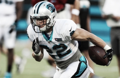 First-round pick Christian McCaffrey is expected to bring immediate impact to the Panthers offense thanks to his speed and versatility. (Photo courtesy of Icon Sportswire / Contributor via Getty Images)