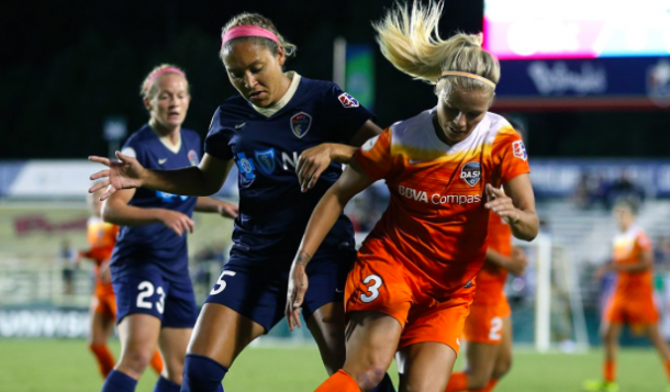 The North Carolina Courage battle for the win against the Houston Dash | Source: Houston Dash - Twitter