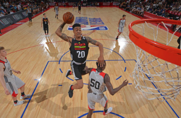 John Collins was a dunking machine in the Summer League. (Photo by David Dow/Getty Images)