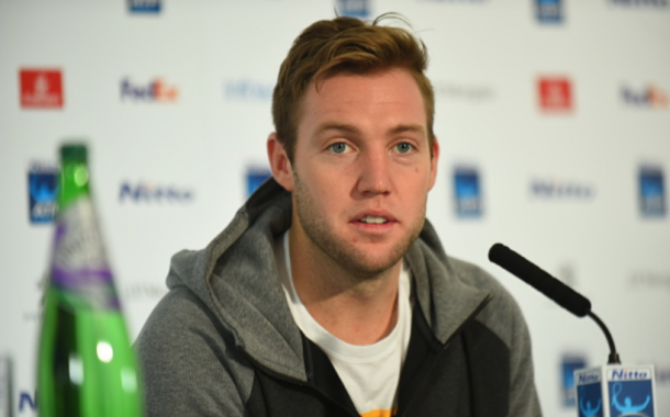 Sock during his press conference in London (NurPhoto/Getty Images)