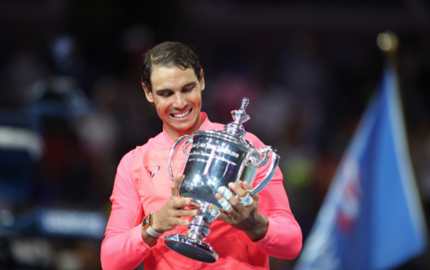 Nadal with his US Open title (Tim Clayton/Corbis/Getty Images)