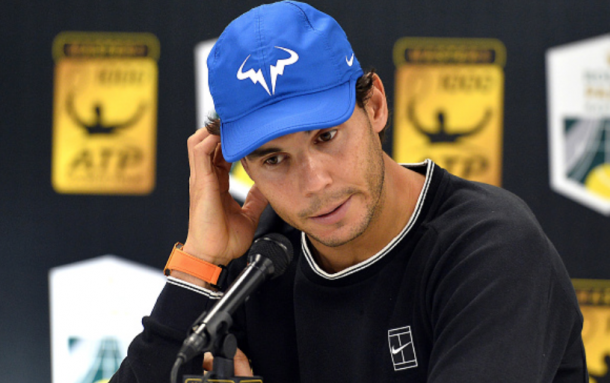 Nadal's withdrawal from the Rolex Paris Masters meant he would inevitably withdraw from the Nitto ATP Finals, and he did just that after losing to David Goffin in his opening round-robin match (Aurelien Meunier/Getty Images)