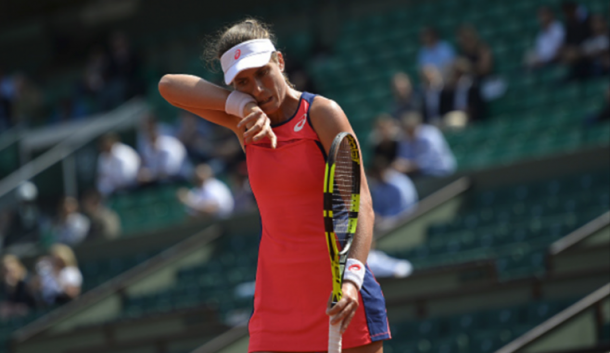 A winning percentage of 33 percent was not what Konta wanted on the clay (Aurelien Meunier/Getty Images)