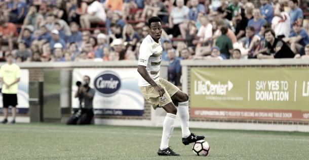 Kaye with Louisville City FC. | Photo: Stuart Geiger/EM Dash Photography