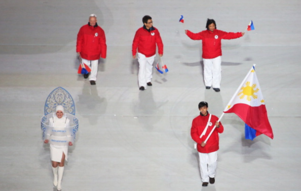 Martinez was the flag bearer in Sochi (Quinn Rooney/Getty Images)