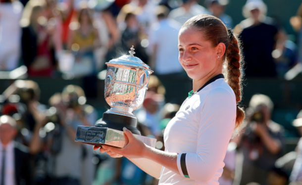 All smiles for Ostapenko after winning the French Open (Tim Clayton/Corbis Sport/Getty Images)