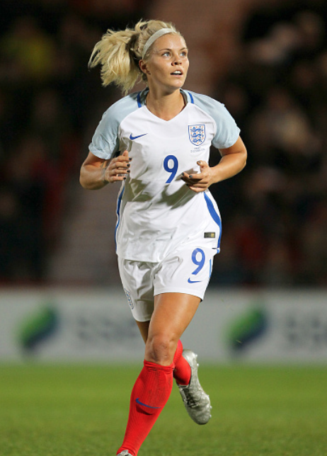 Rachel Daly is listed as a defender on England's Women's National Team roster. (Photo by Richard Sellers/PA Images via Getty Images)