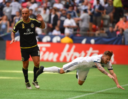 Federico Higuain in action against the Vancouver Whitecaps last year. The game ended 2-2. | Photo: mlssoccer.com