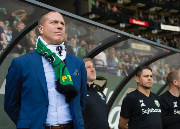 Giovanni Savarese at Sunday's game. | Photo: Troy Wayrynen-USA TODAY Sports