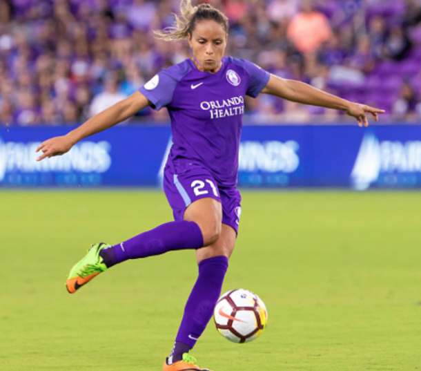 Monica returns to the Pride after winning South America's Copa America (Photo by Andrew Bershaw/Icon Sportswire via Getty Images)