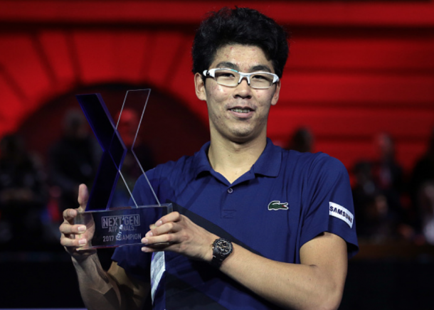 Chung's first title came in Milan at the ATP NextGen Finals (Emilo Andreoli/Getty Images)