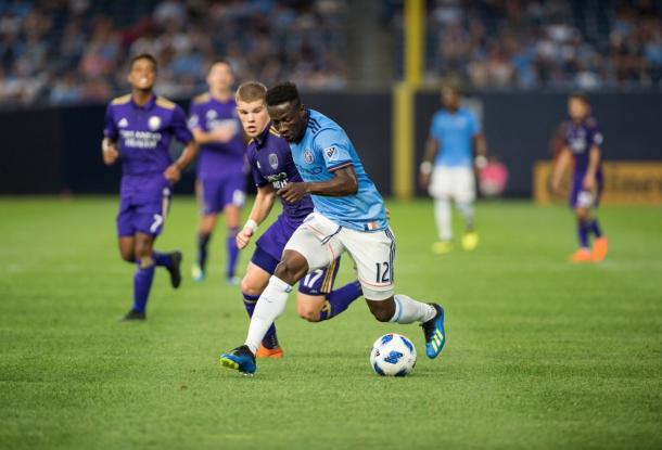 Ebenezer Ofori in NYCFC's last MLS match. | Photo: New York City FC