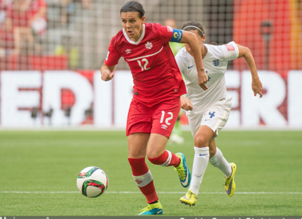 NWSL leading goal scorer Christine Sinclair scored her 173rd goal of her international career (Photo by Christopher Morris/Corbis via Getty Images)