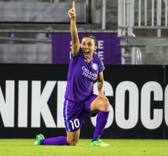 Orlando Pride's Marta heroics clinch the victory against the Washington Spirit last weekend. (Photo by Joe Petro/Icon Sportswire via Getty Images)