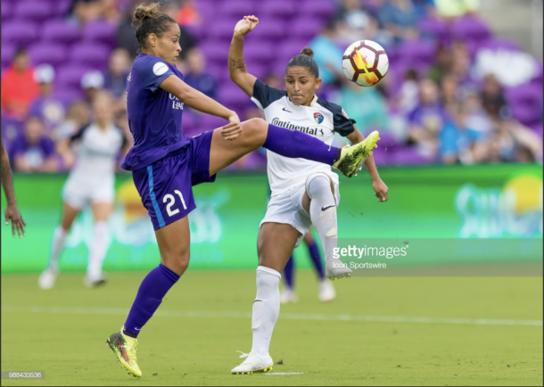 Midfielder Debinha is also a member of the Brazilian National Team. Photo: Getty Images/IconSportswire 