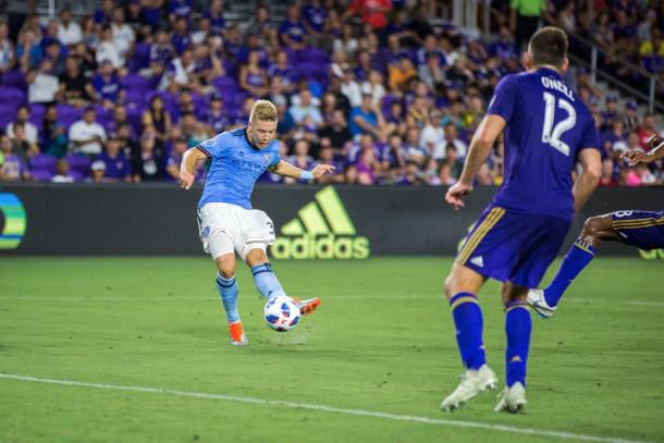 On the brink of halftime... | Photo: New York City FC