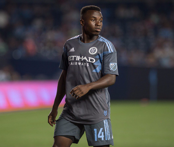 Kwame Awuah made his MLS debut on Sunday. | Photo: New York City FC