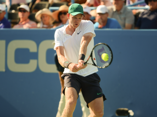 Edmund's backhand played a key role in his ability to take the second set