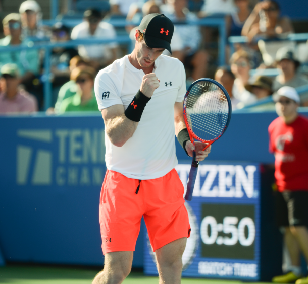 The first set went over an hour, but Andy Murray found a way through coming from behind in the set and the tiebreak (Noel Alberto/VAVEL USA)