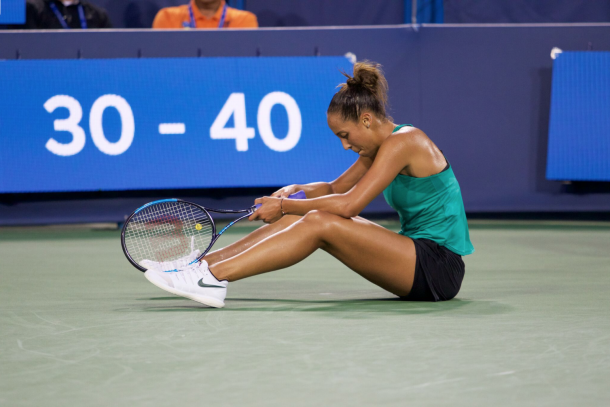 It wasn't the best day at the office for Madison Keys (John Hoin/VAVEL USA)