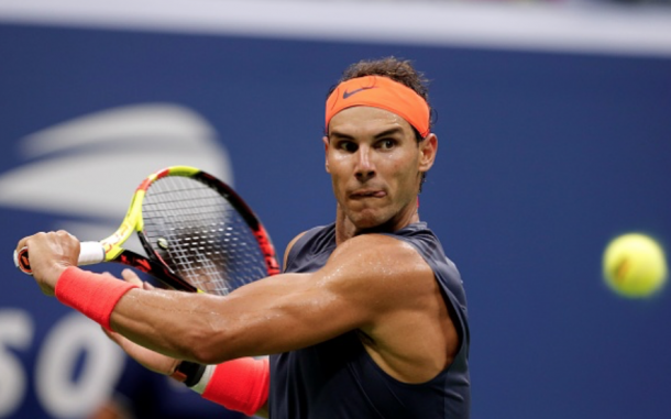 Nadal missed a number of routine volleys in this match (Anadolu Agency/Getty Images)