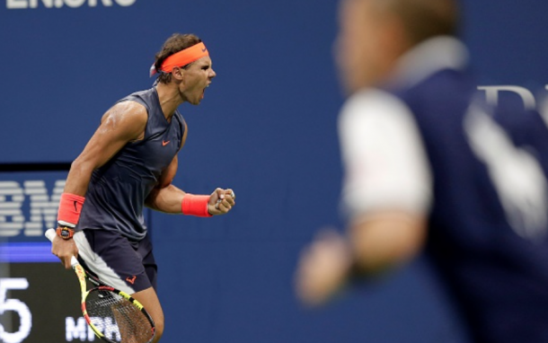 Nadal celebrates his victory (Anadolu Agency/Getty Images)