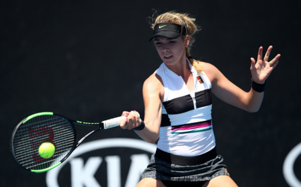 Boulter's forehand did plenty of damage throughout the day (Julian Finney/Getty Images)