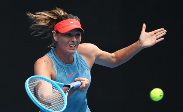 Maria Sharapova's forehand played a crucial role in this match (Scott Barbour/Getty Images)