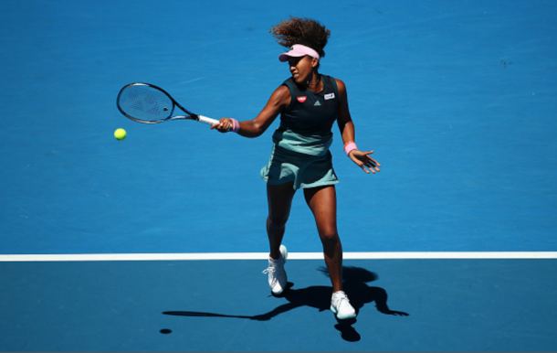 Osaka's forehand finally began to find the mark (Cameron Spencer/Getty Images)