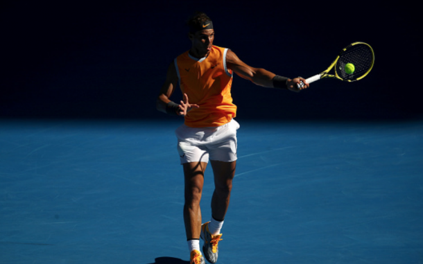Nadal did most of his damage on the forehand side (Julian Finney/Getty Images)