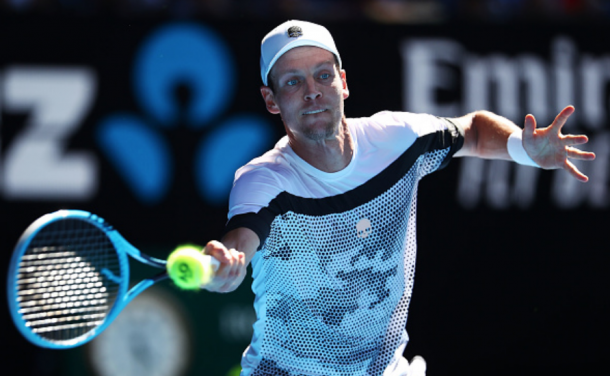 Berdych found the rhythm on his forehand side just a little too late (Julian Finney/Getty Images)