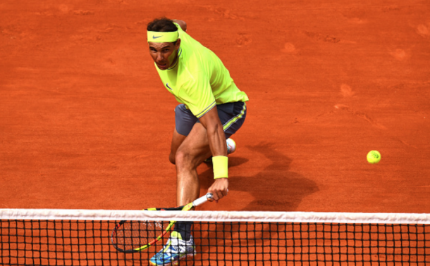 Nadal was once again brilliant at the net (Clive Mason/Getty Images)