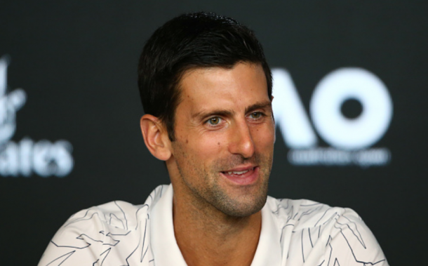 Djokovic talking to press ahead of the Australian Open (Mike Owen/Getty Images)