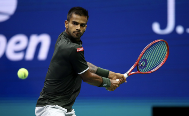 Nagal in action at the 2019 US Open (Photo: Clive Brunskill)