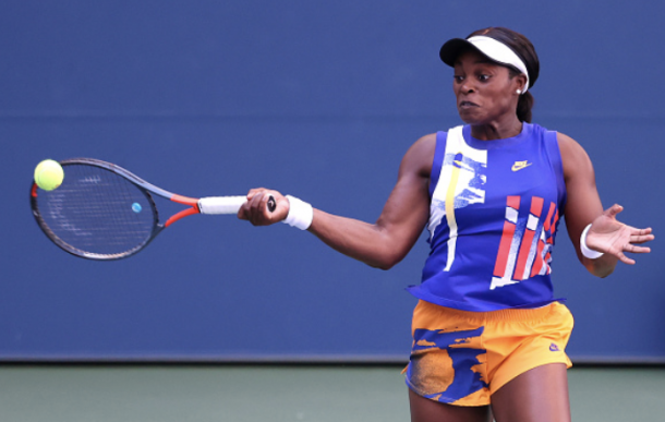 Stephens played a clean and strong opening set (Photo: Al Bello)