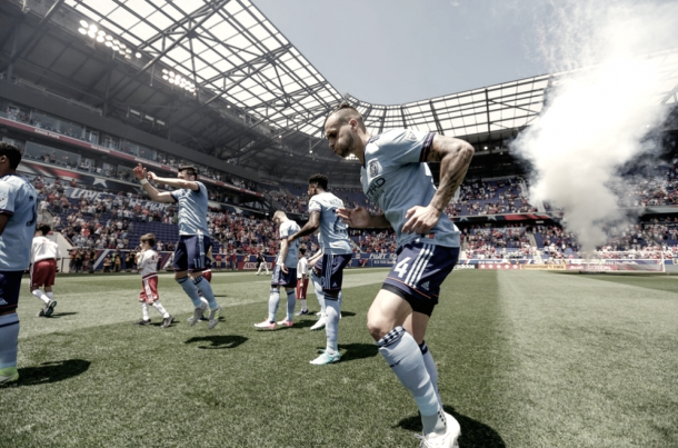 Maxime Chanot preparing for the last Hudson River Derby. | Photo: NYCFC