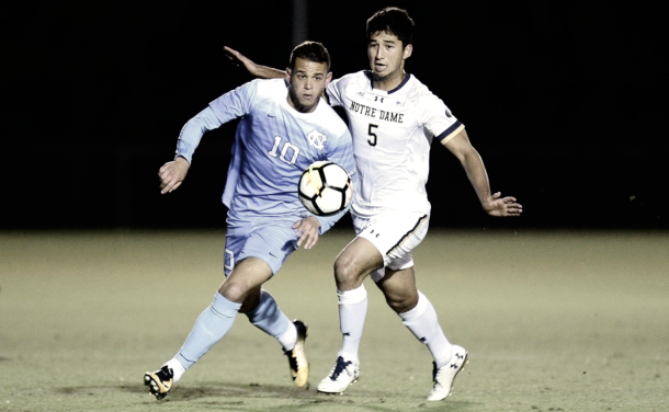 Zach Wright in action vs Notre Dame. | Photo: A. Camarati